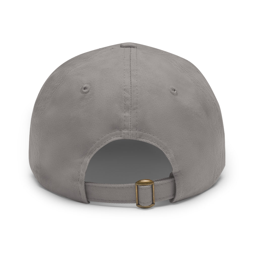 Del Cid Coffee Leather Patch cap