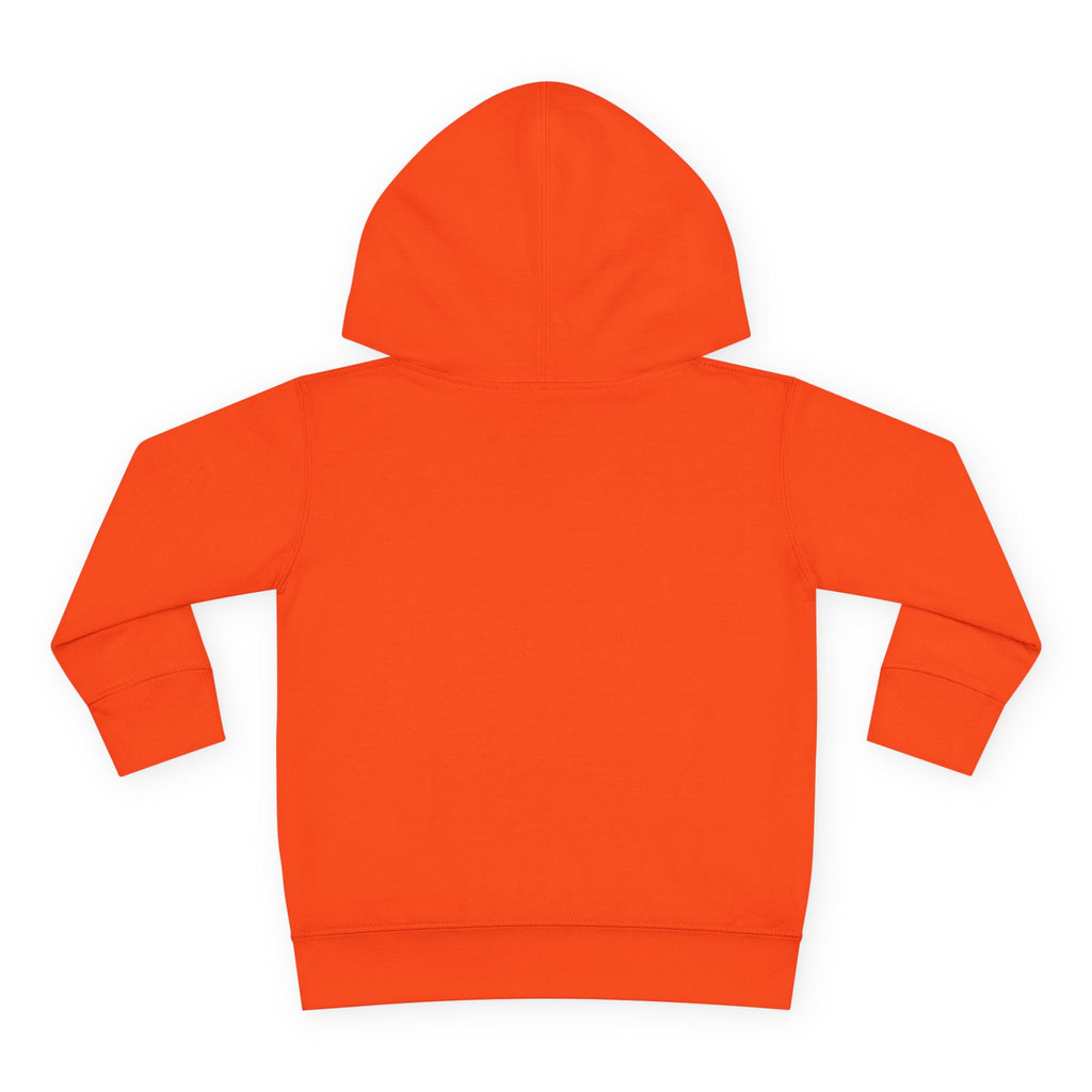 Toddler Hoodie — "My Mom's Coffee Is a Fruit" Dog Coffee Logo Pullover