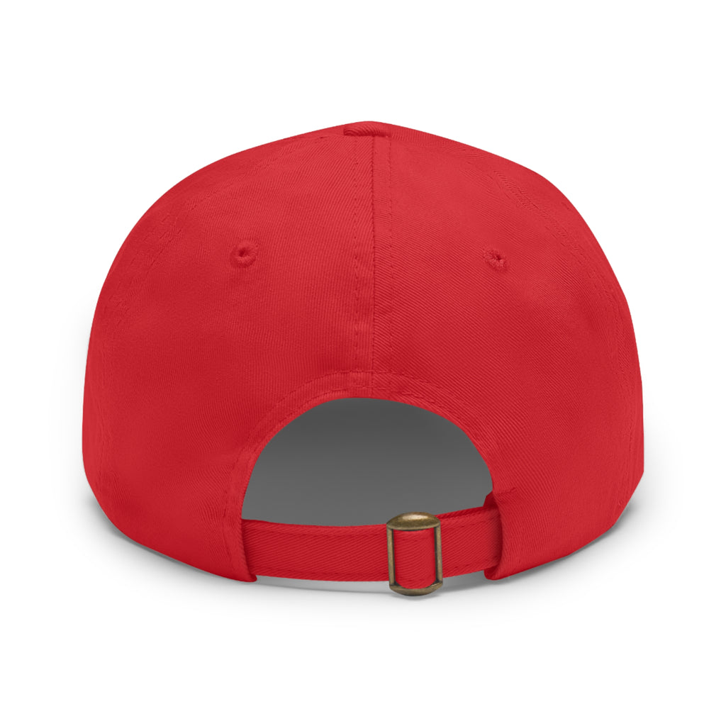 Del Cid Coffee Leather Patch cap
