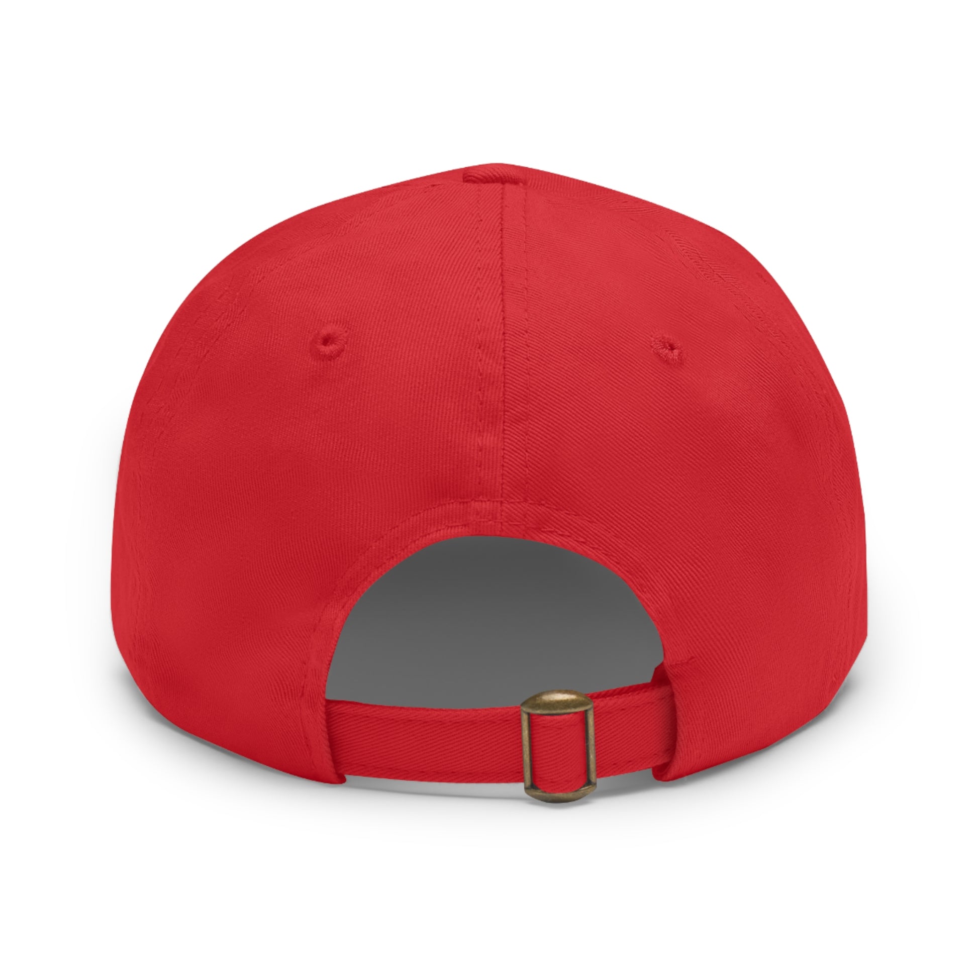 Del Cid Coffee Leather Patch cap