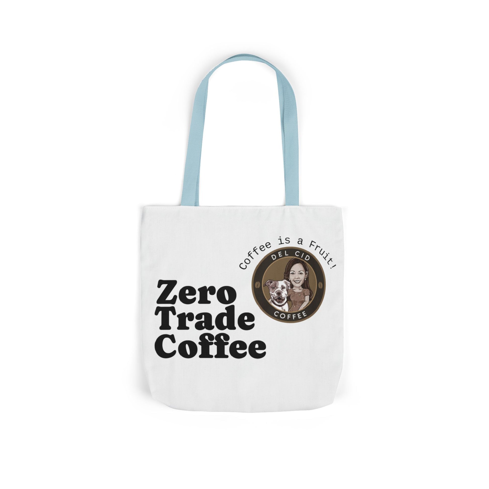 Zero Trade Coffee Canvas Tote Bag, Eco-Friendly Shopper, Gift for Coffee Lovers, Reusable Grocery Bag, Sustainable Style