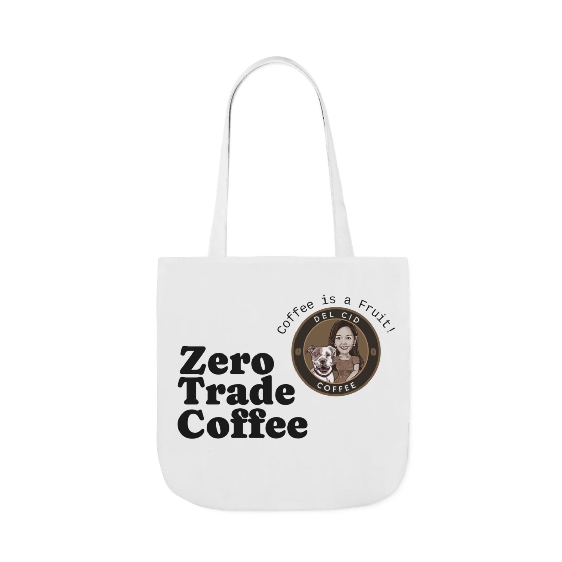 Zero Trade Coffee Canvas Tote Bag, Eco-Friendly Shopper, Gift for Coffee Lovers, Reusable Grocery Bag, Sustainable Style