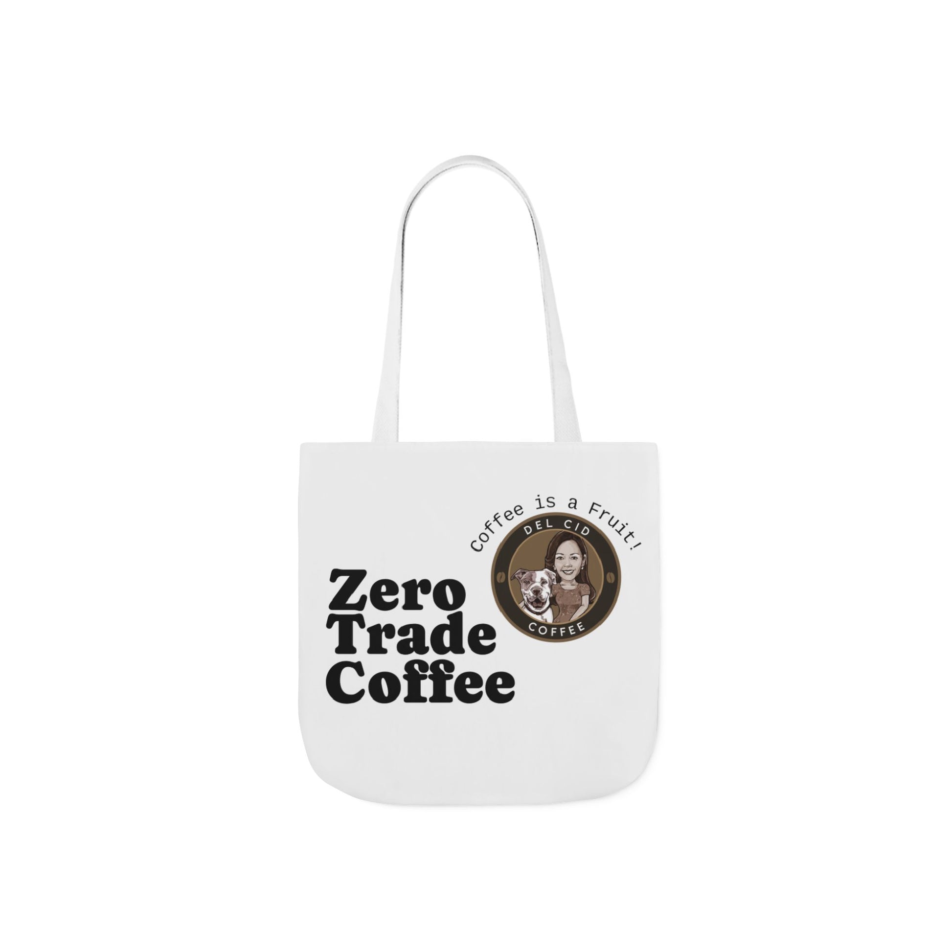 Zero Trade Coffee Canvas Tote Bag, Eco-Friendly Shopper, Gift for Coffee Lovers, Reusable Grocery Bag, Sustainable Style