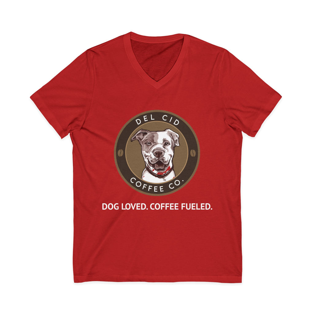 DOG LOVED. COFFEE FUELED. V NECK