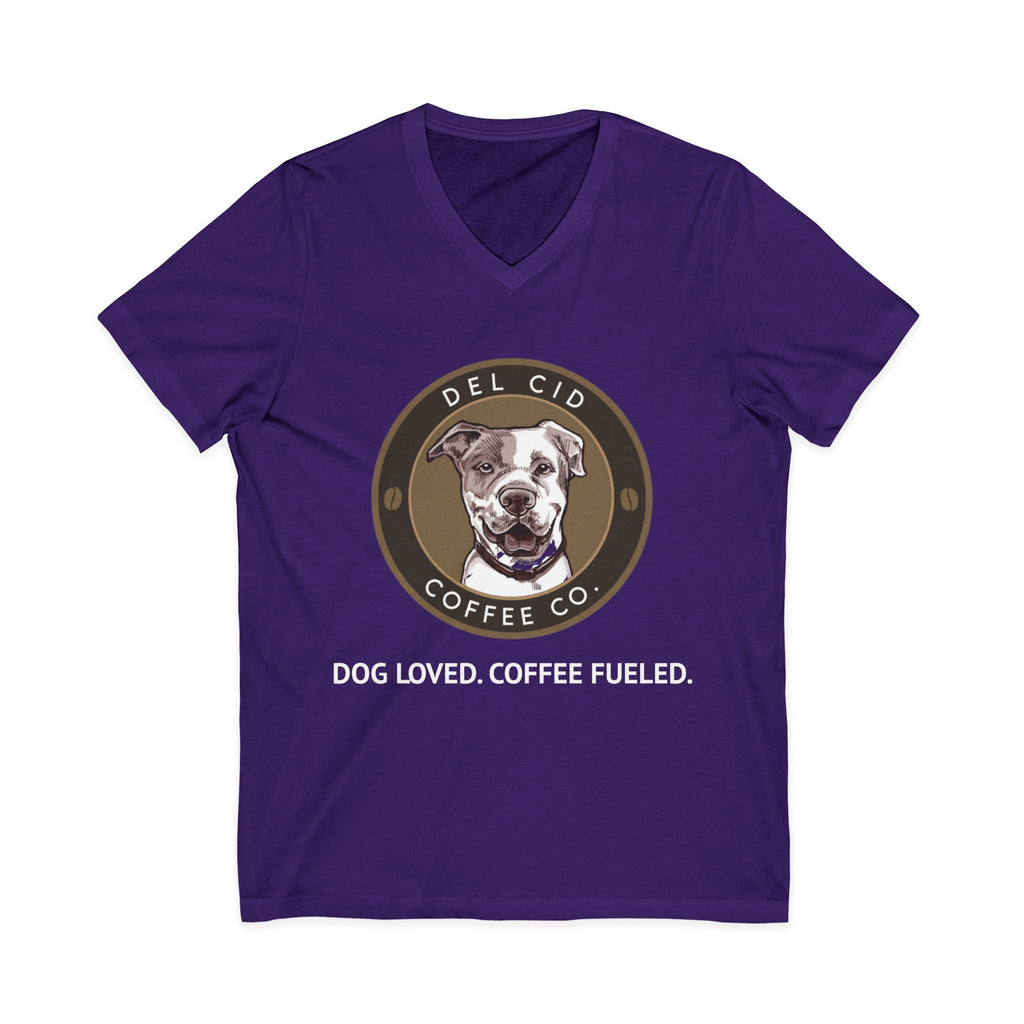 DOG LOVED. COFFEE FUELED. V NECK