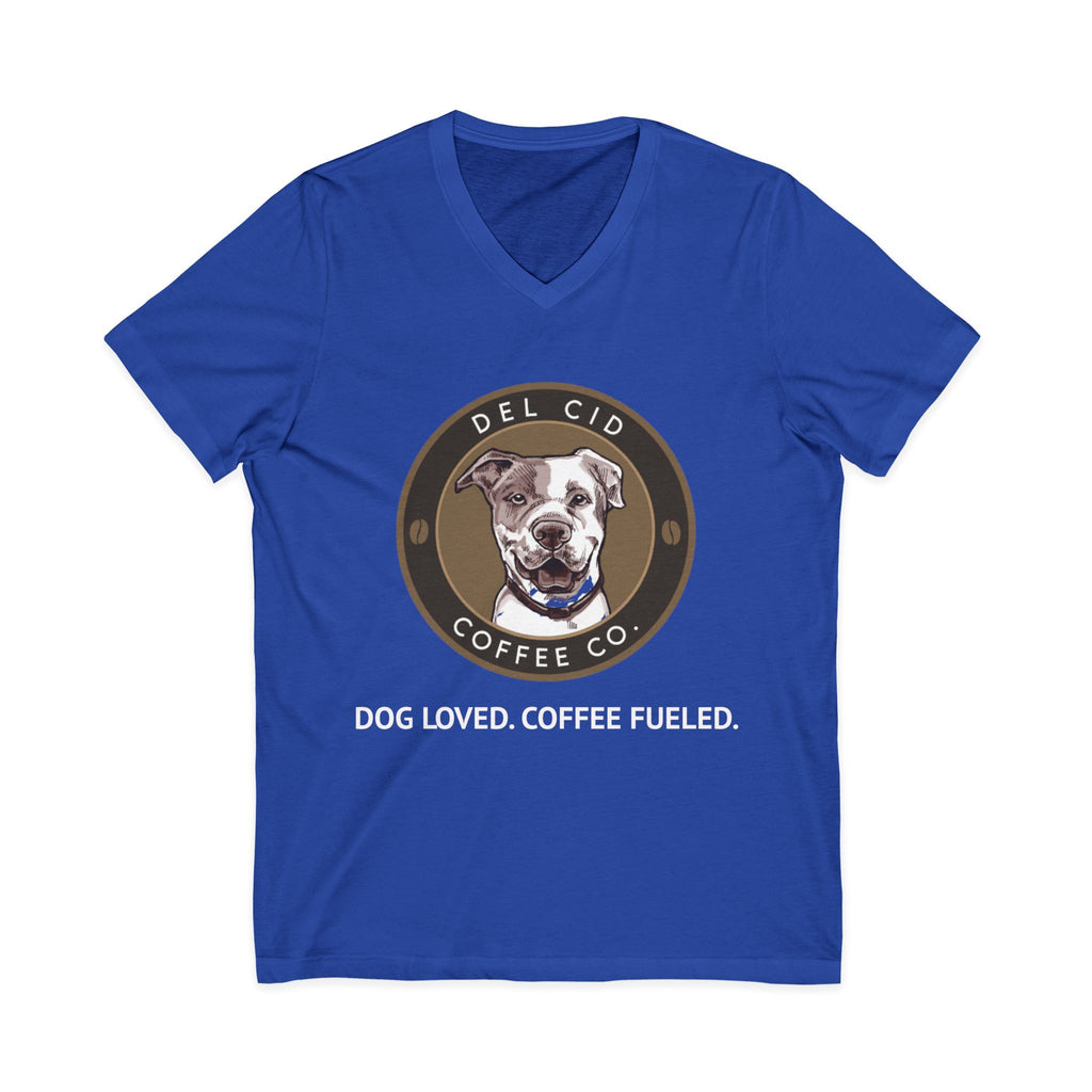 DOG LOVED. COFFEE FUELED. V NECK