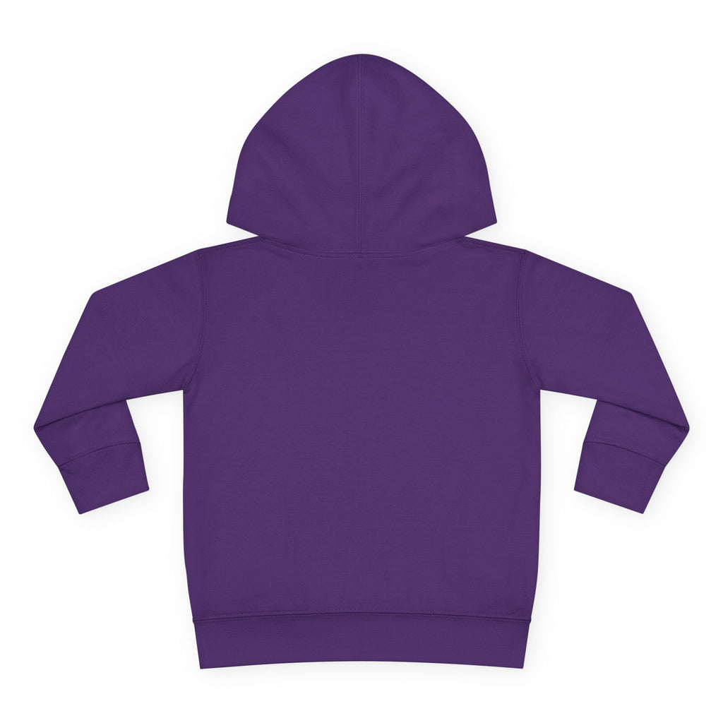 Toddler Hoodie — "My Mom's Coffee Is a Fruit" Dog Coffee Logo Pullover