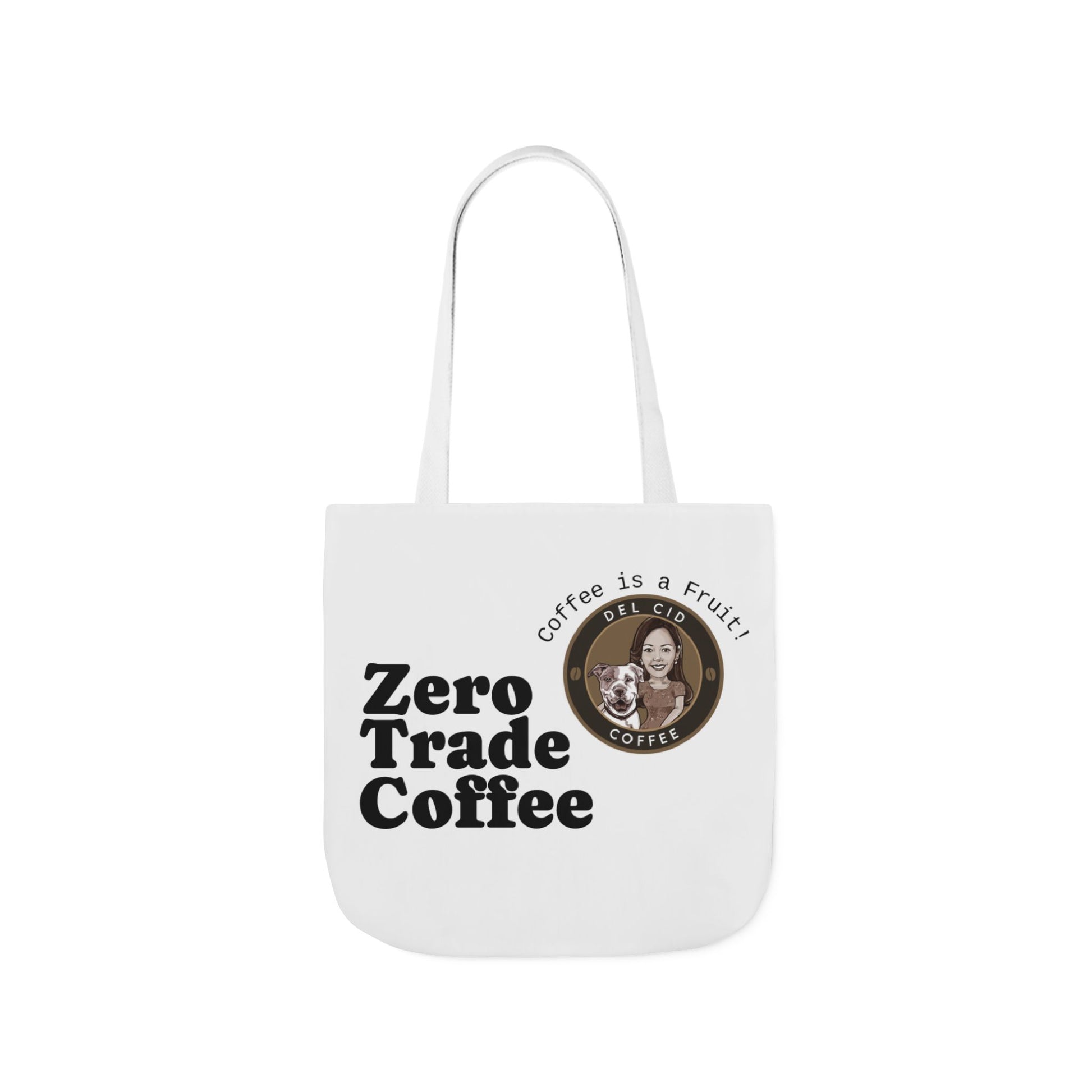 Zero Trade Coffee Canvas Tote Bag, Eco-Friendly Shopper, Gift for Coffee Lovers, Reusable Grocery Bag, Sustainable Style