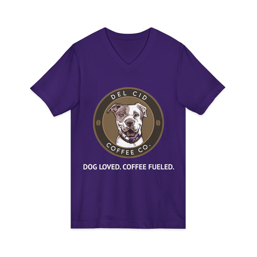 DOG LOVED. COFFEE FUELED. V NECK