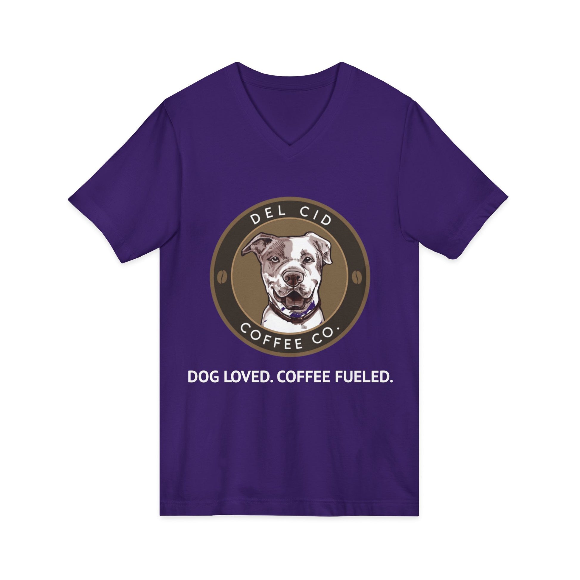 DOG LOVED. COFFEE FUELED. V NECK