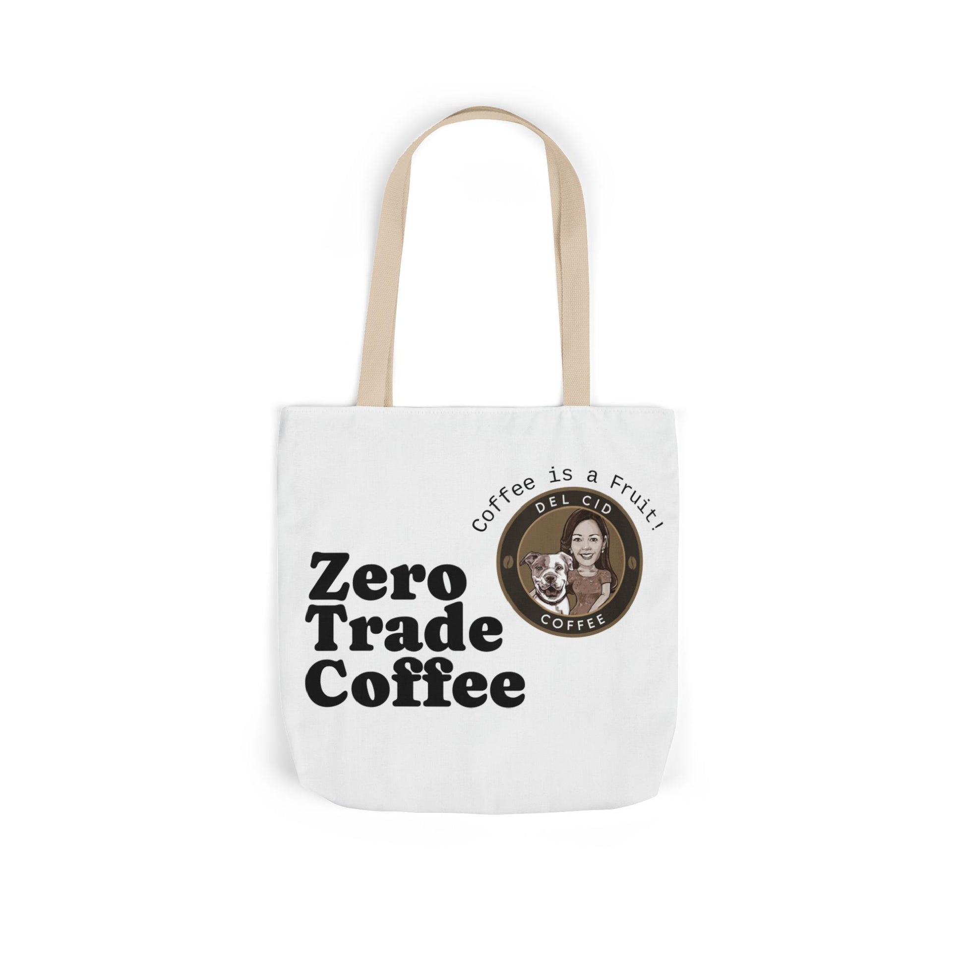 Zero Trade Coffee Canvas Tote Bag, Eco-Friendly Shopper, Gift for Coffee Lovers, Reusable Grocery Bag, Sustainable Style