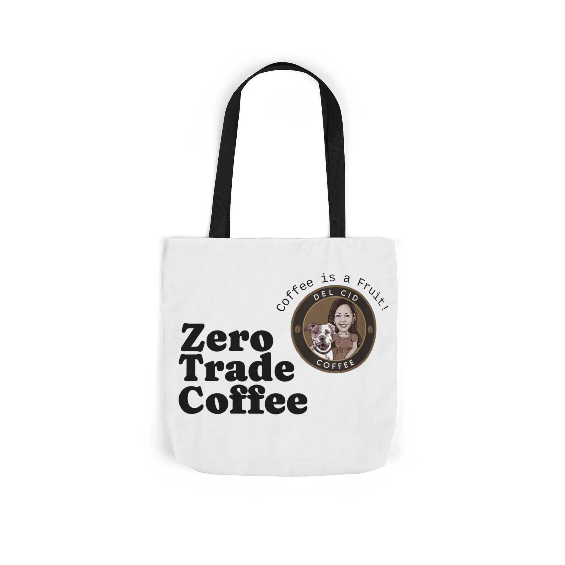 Zero Trade Coffee Canvas Tote Bag, Eco-Friendly Shopper, Gift for Coffee Lovers, Reusable Grocery Bag, Sustainable Style