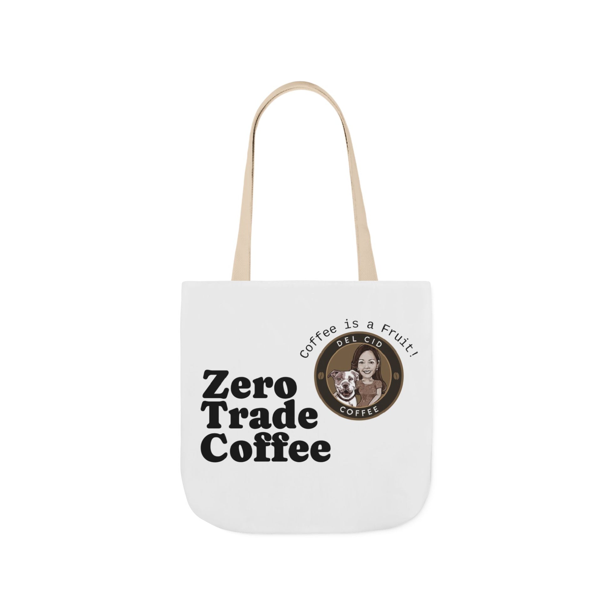 Zero Trade Coffee Canvas Tote Bag, Eco-Friendly Shopper, Gift for Coffee Lovers, Reusable Grocery Bag, Sustainable Style