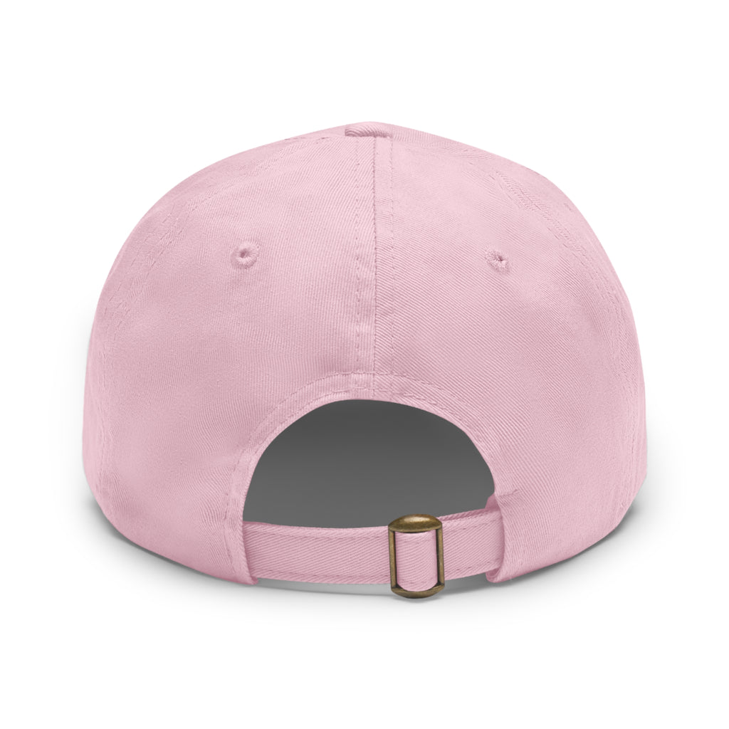 Del Cid Coffee Leather Patch cap