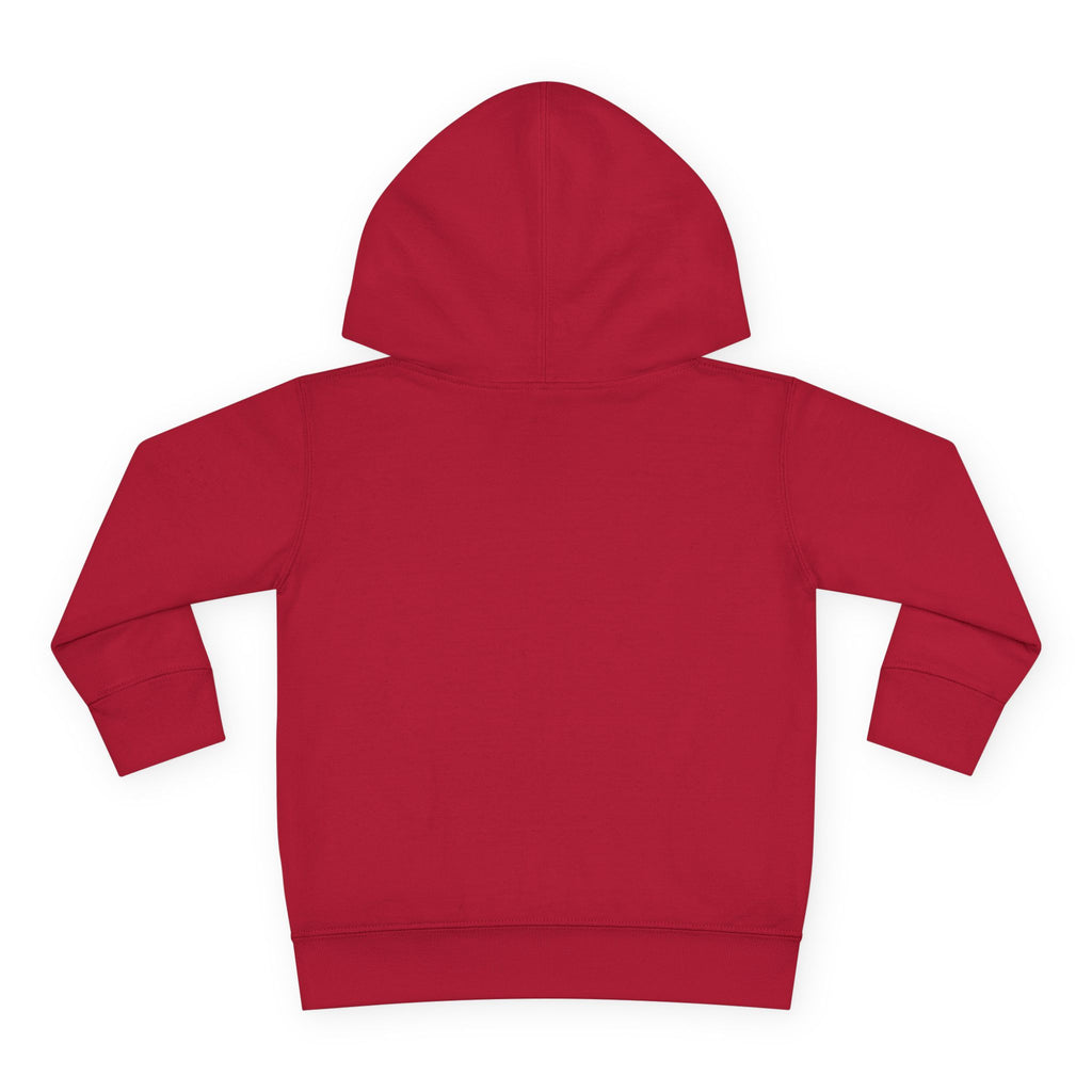 Toddler Hoodie — "My Mom's Coffee Is a Fruit" Dog Coffee Logo Pullover