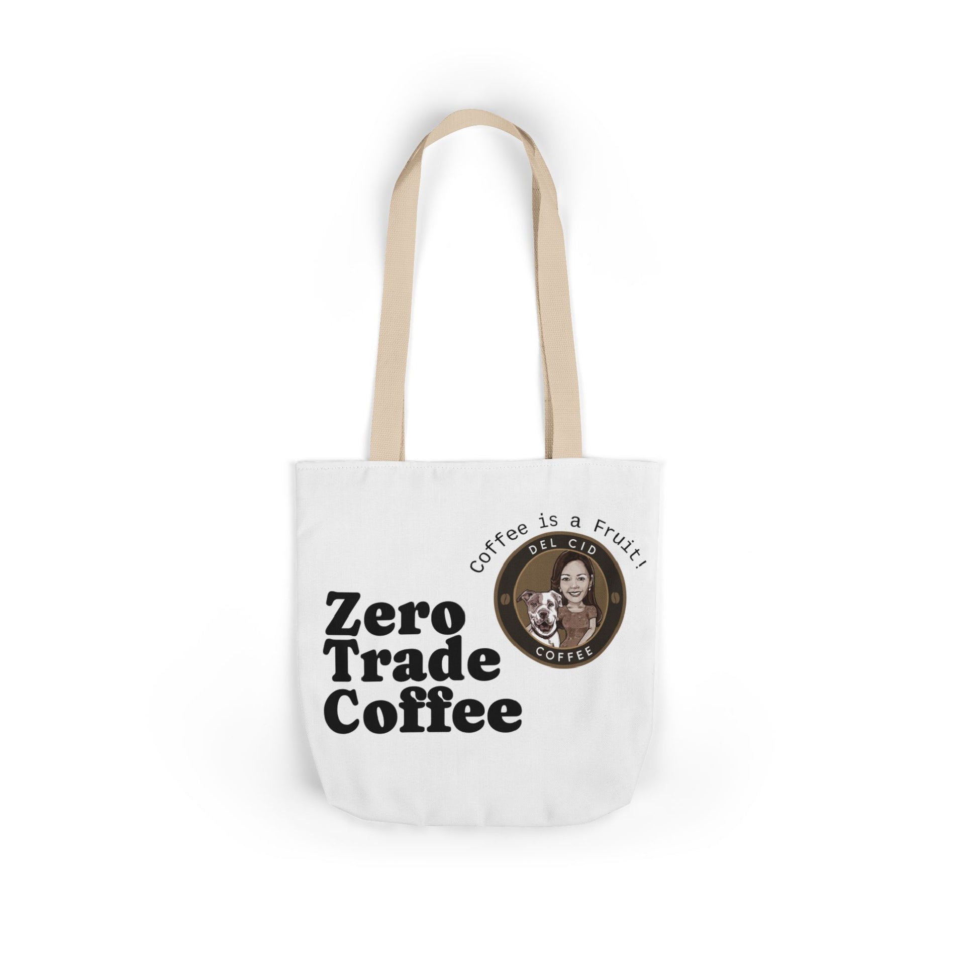 Zero Trade Coffee Canvas Tote Bag, Eco-Friendly Shopper, Gift for Coffee Lovers, Reusable Grocery Bag, Sustainable Style