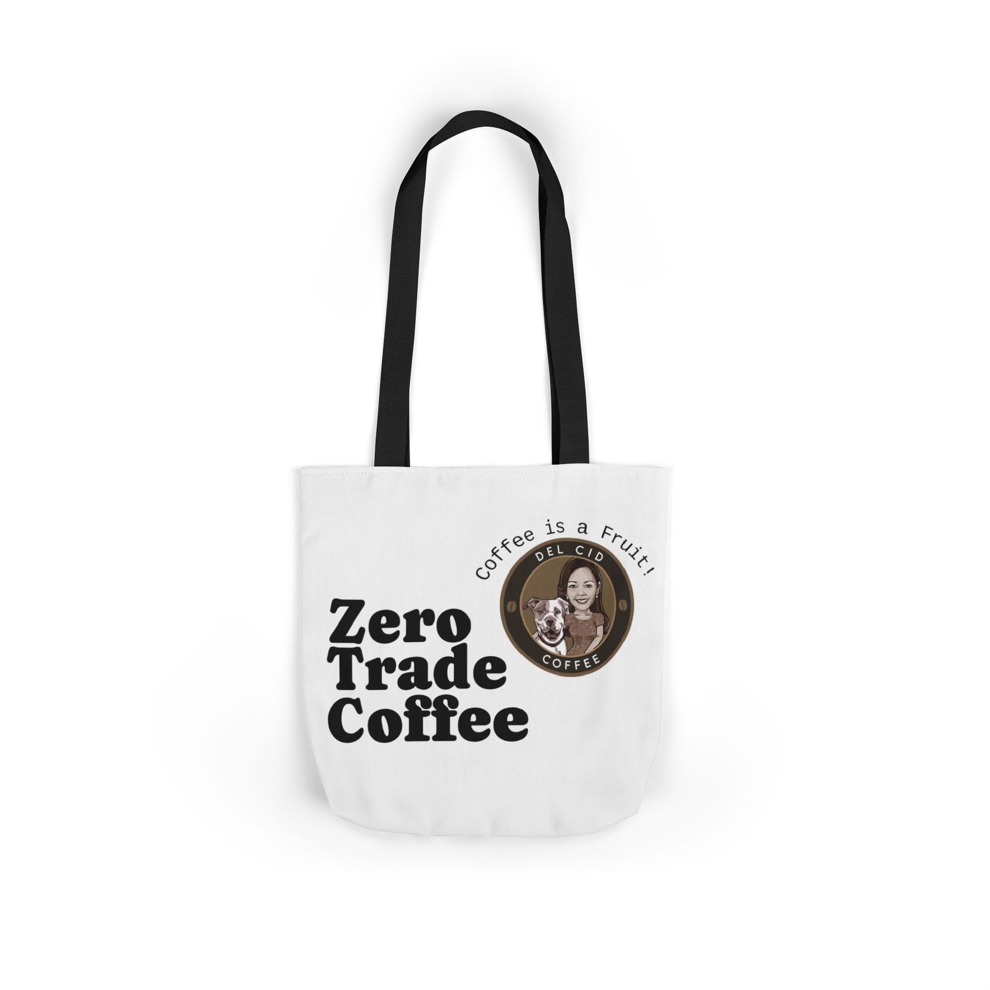 Zero Trade Coffee Canvas Tote Bag, Eco-Friendly Shopper, Gift for Coffee Lovers, Reusable Grocery Bag, Sustainable Style