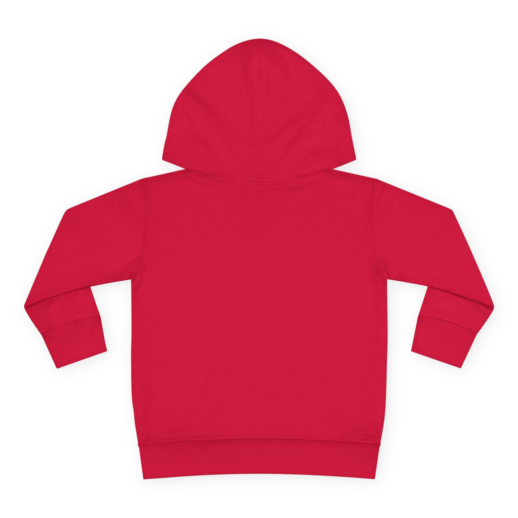 Toddler Hoodie — "My Mom's Coffee Is a Fruit" Dog Coffee Logo Pullover