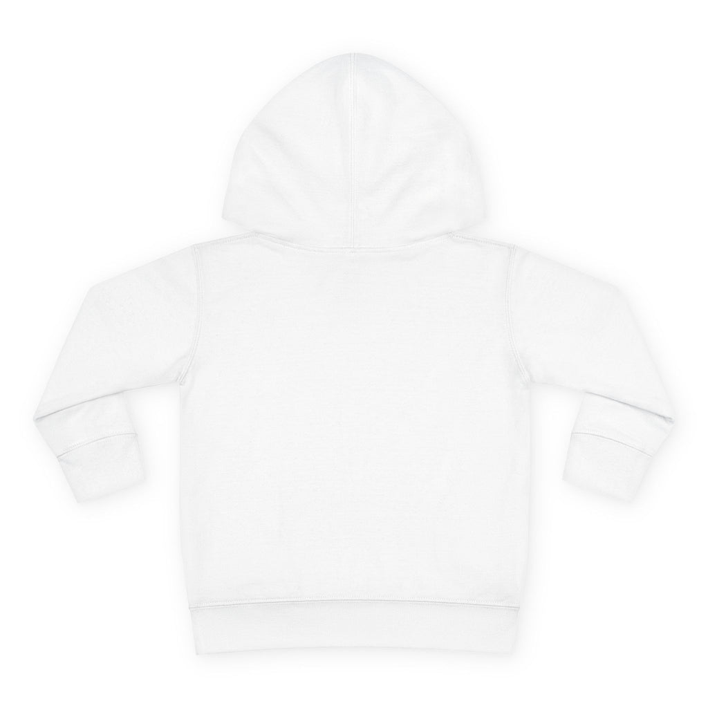 Toddler Hoodie — "My Mom's Coffee Is a Fruit" Dog Coffee Logo Pullover
