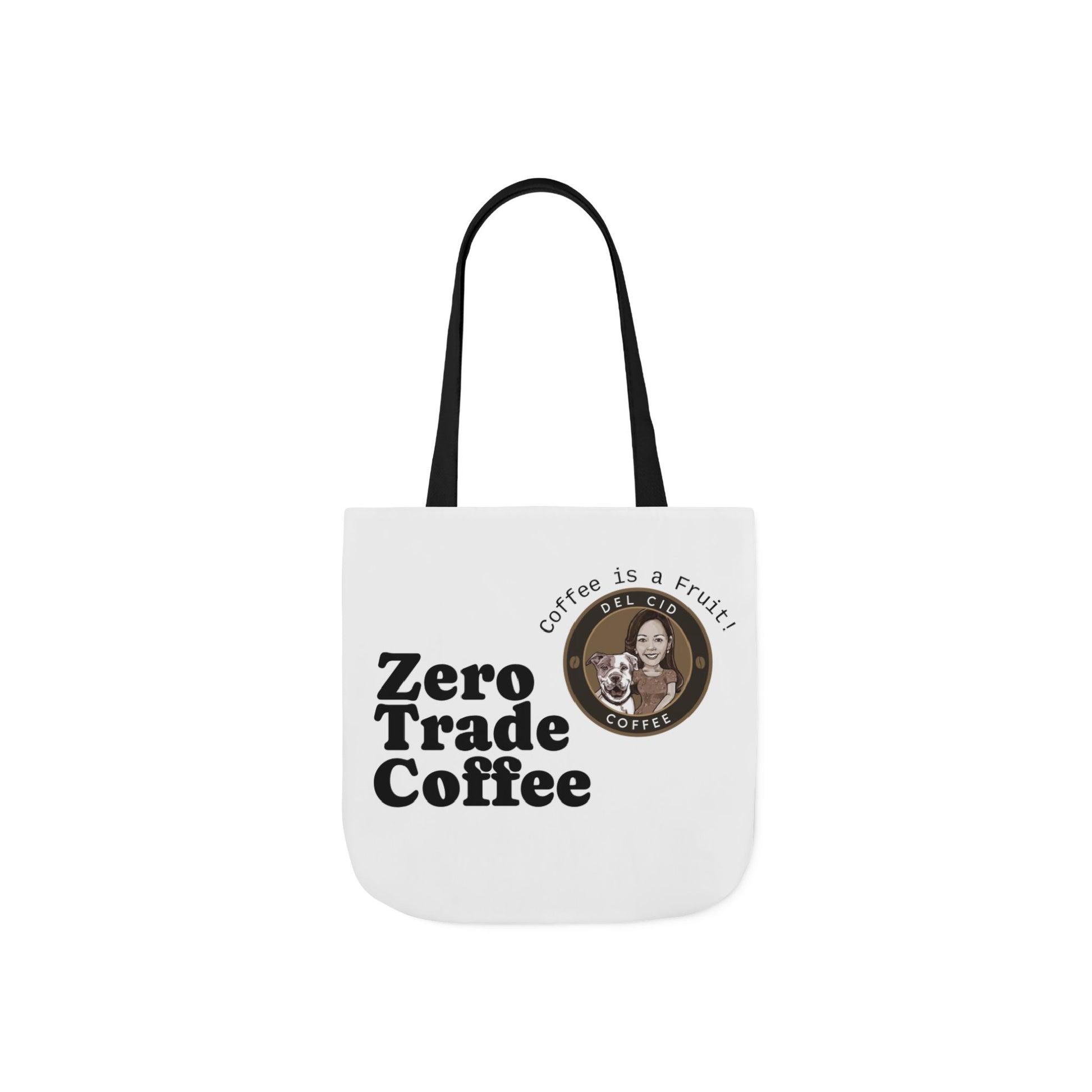 Zero Trade Coffee Canvas Tote Bag, Eco-Friendly Shopper, Gift for Coffee Lovers, Reusable Grocery Bag, Sustainable Style