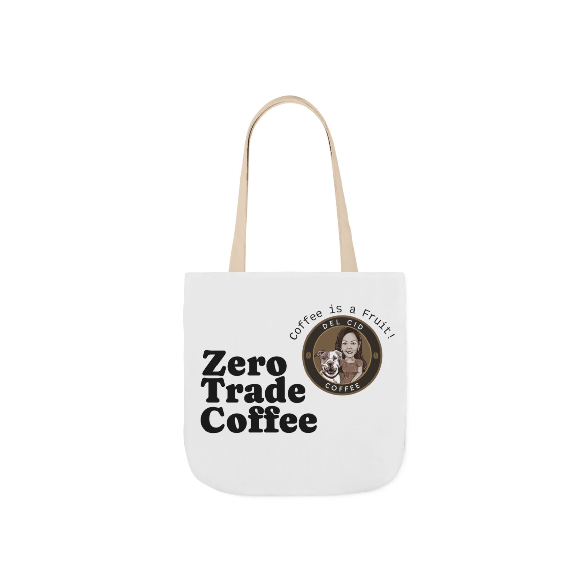 Zero Trade Coffee Canvas Tote Bag, Eco-Friendly Shopper, Gift for Coffee Lovers, Reusable Grocery Bag, Sustainable Style