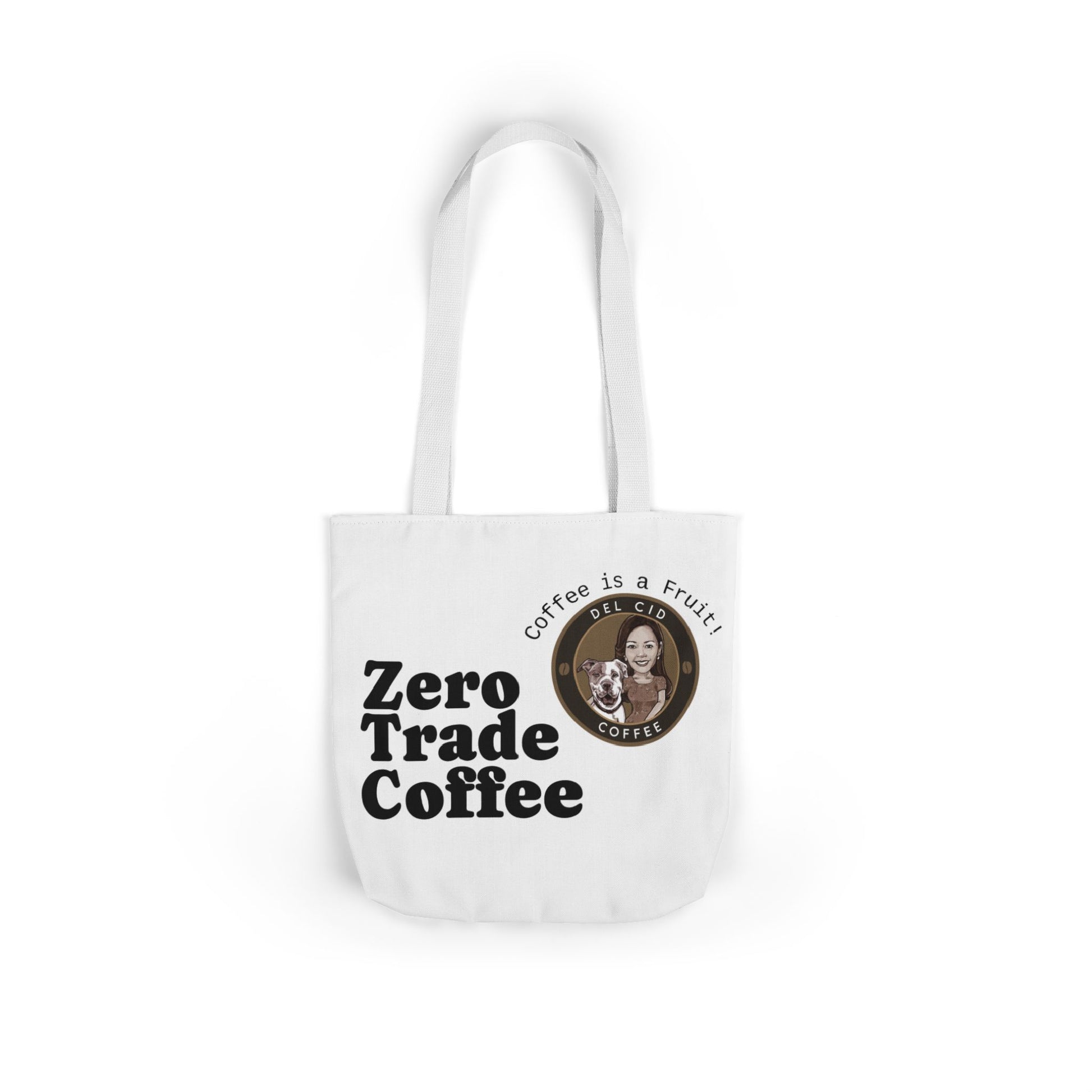 Zero Trade Coffee Canvas Tote Bag, Eco-Friendly Shopper, Gift for Coffee Lovers, Reusable Grocery Bag, Sustainable Style