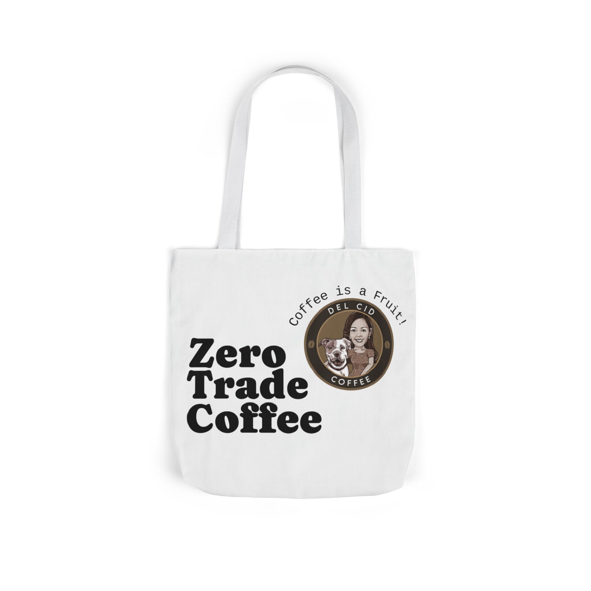 Zero Trade Coffee Canvas Tote Bag, Eco-Friendly Shopper, Gift for Coffee Lovers, Reusable Grocery Bag, Sustainable Style