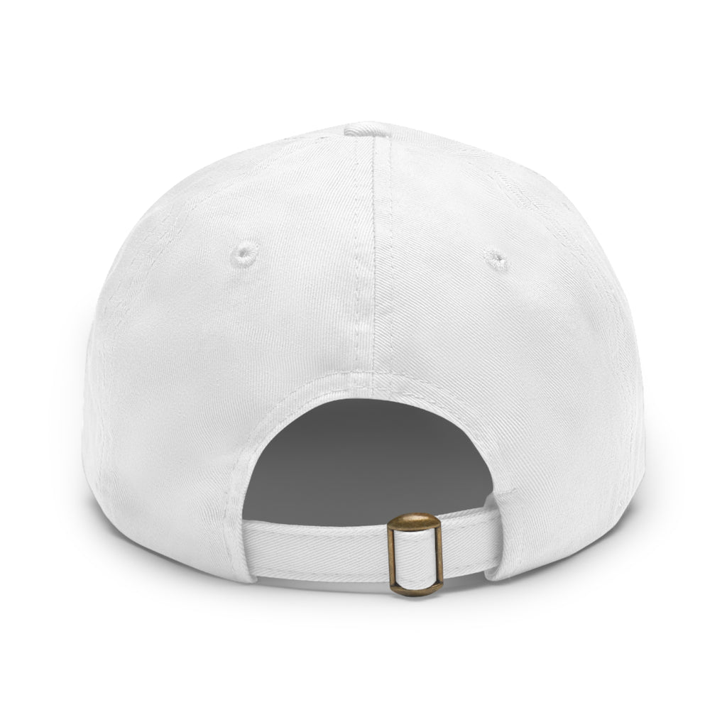 Del Cid Coffee Leather Patch cap