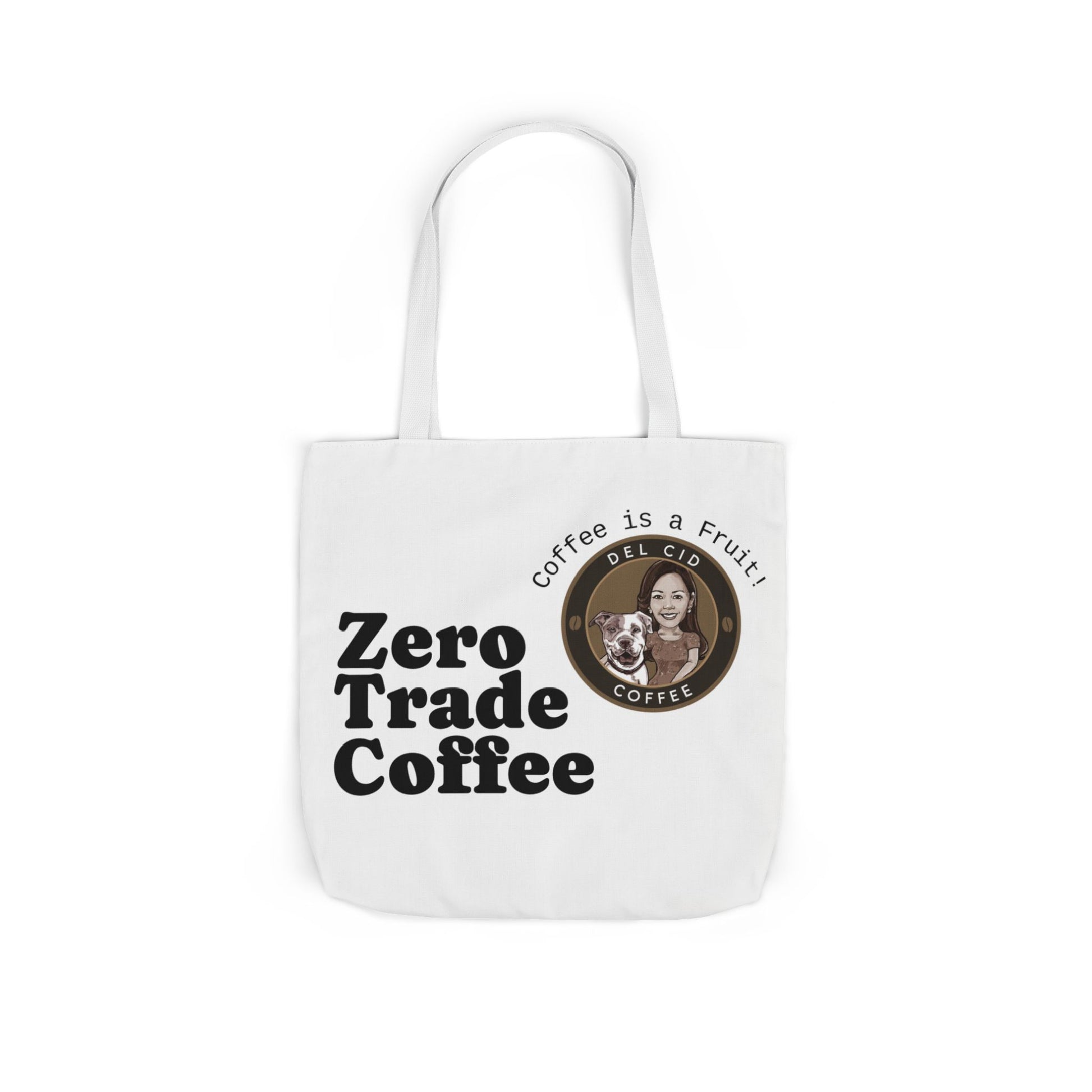 Zero Trade Coffee Canvas Tote Bag, Eco-Friendly Shopper, Gift for Coffee Lovers, Reusable Grocery Bag, Sustainable Style